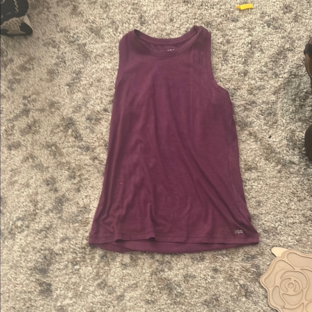 DSG Purple Relaxed Sleeveless Tank Top
